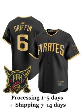 Mens Youths Select Konnor Griffin 6 Stitched Jersey Black